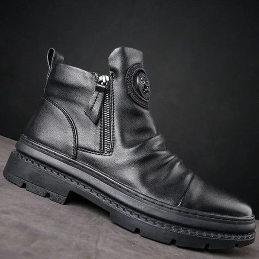 The Rochester – men's chunky ankle boot with lugged sole