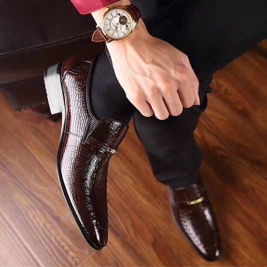 The Whitmore – men's dress loafer with low stacked heel