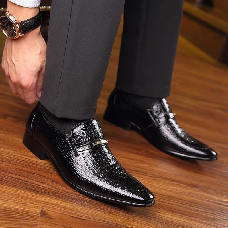 The Whitmore – men's dress loafer with low stacked heel
