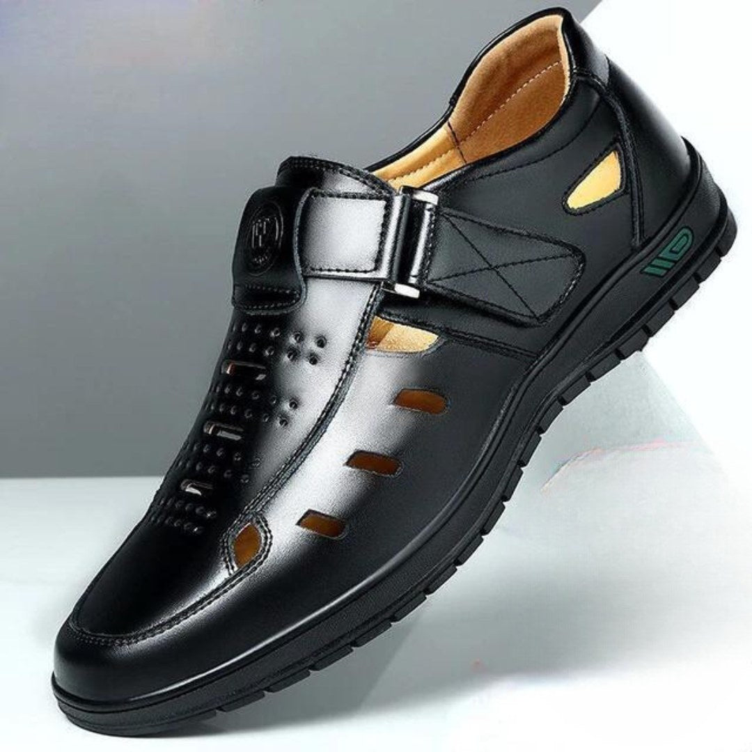 The Kershaw – men's closed-toe summer shoe with cut-out panels | DaisyLoveClothing