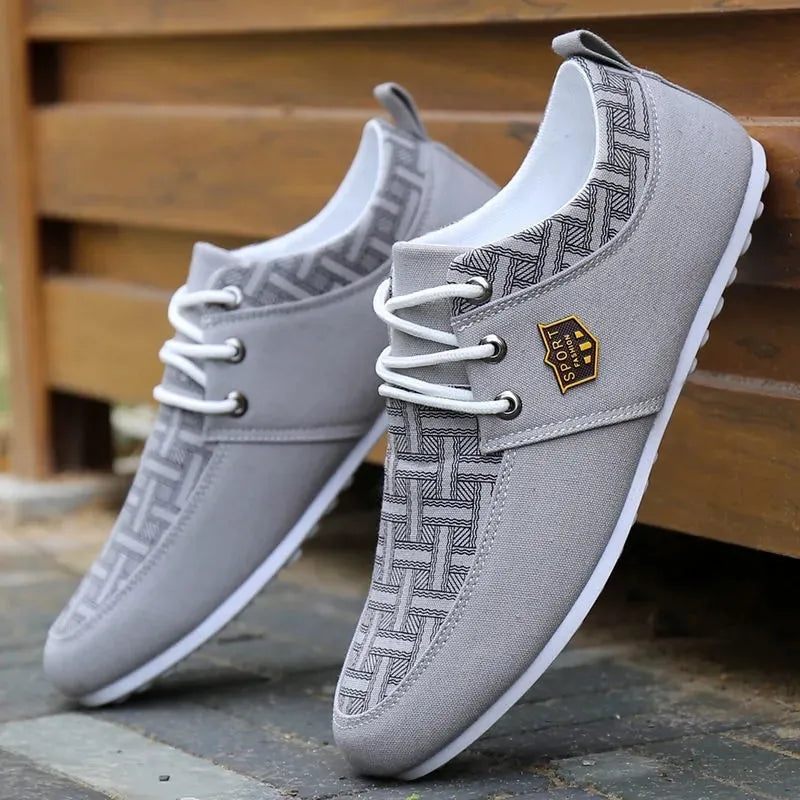 The Kendrick – men's lace-up canvas trainer | DaisyLoveClothing