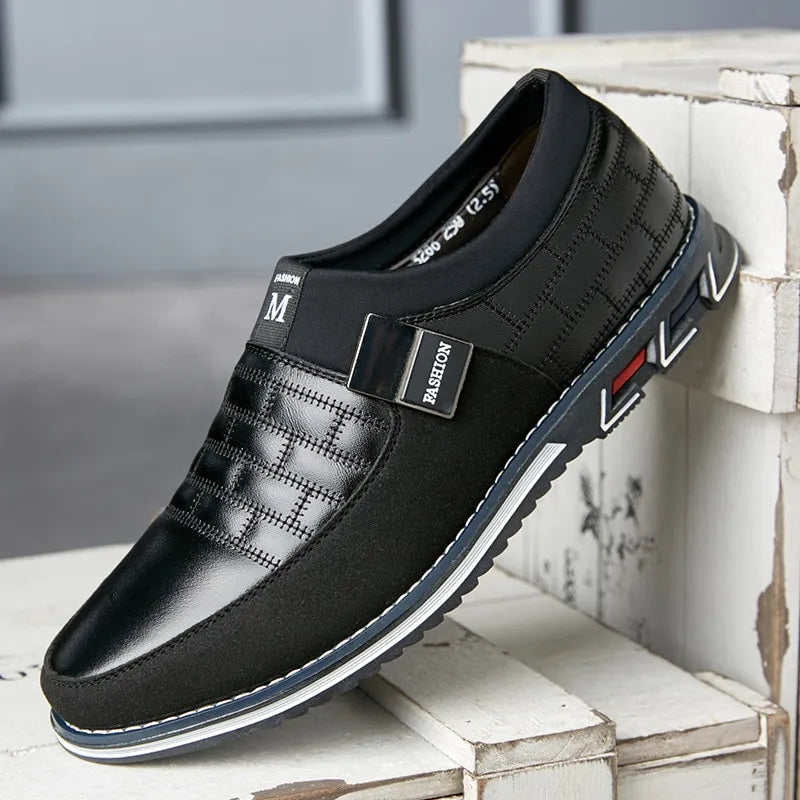 The Hendricks – men's quilted faux leather loafer | DaisyLoveClothing