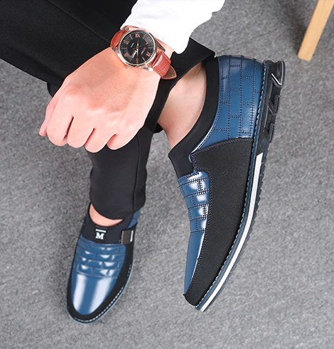 The Hendricks – men's quilted faux leather loafer