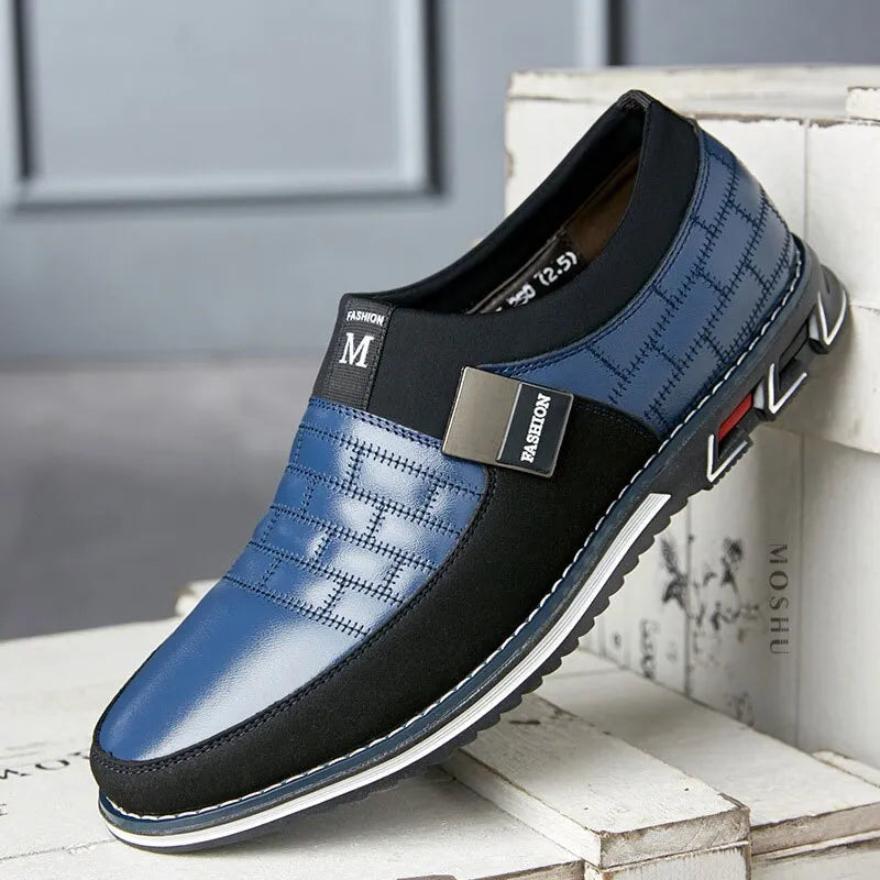 The Hendricks – men's slip-on loafer with quilted toe panel | DaisyLoveClothing