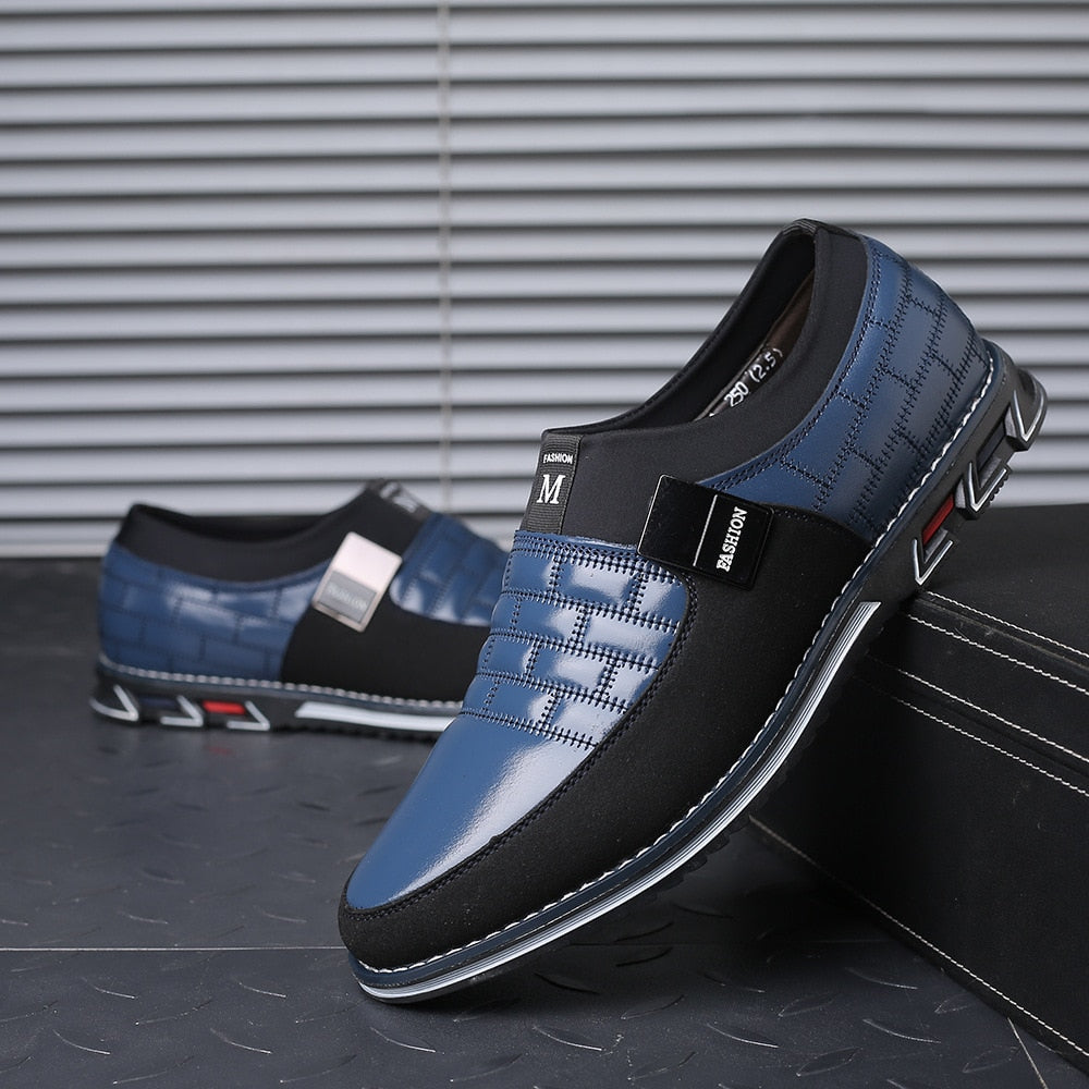 The Hendricks – men's quilted faux leather loafer