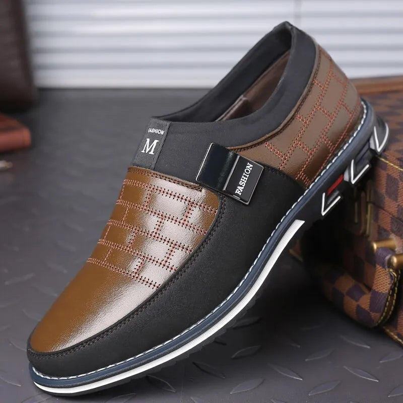 The Hendricks – men's slip-on loafer with quilted toe panel