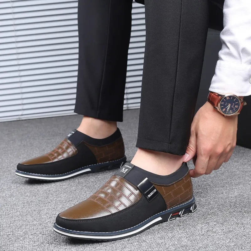The Hendricks – men's smart casual loafer with cleated sole | DaisyLoveClothing