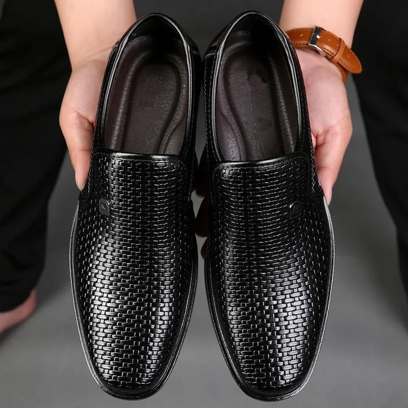 The Chatsworth – men's woven faux leather loafer