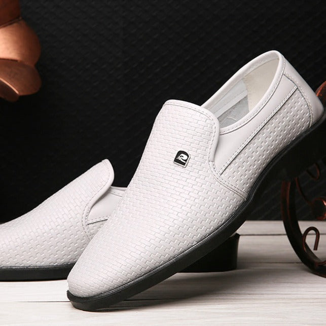 The Chatsworth – men's woven faux leather loafer